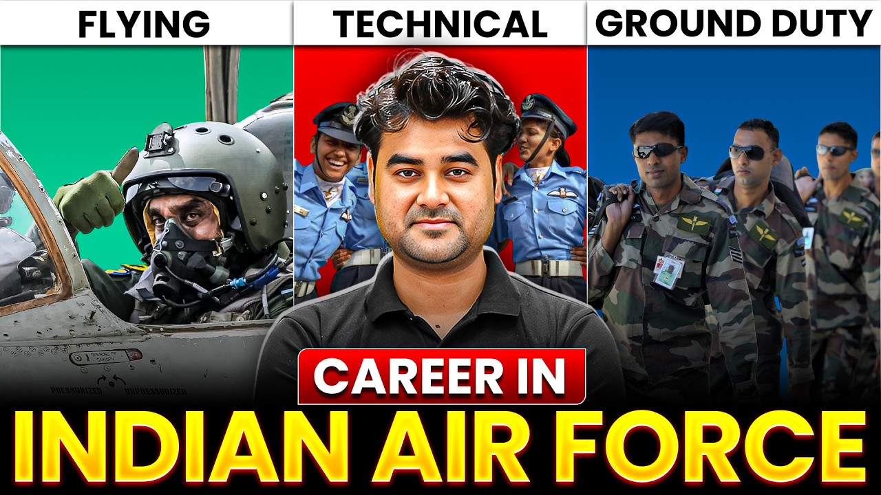 Career in Indian Air Force ✈️ | Flying vs Technical vs Ground Duty | Join Indian Airforce | AFCAT DW