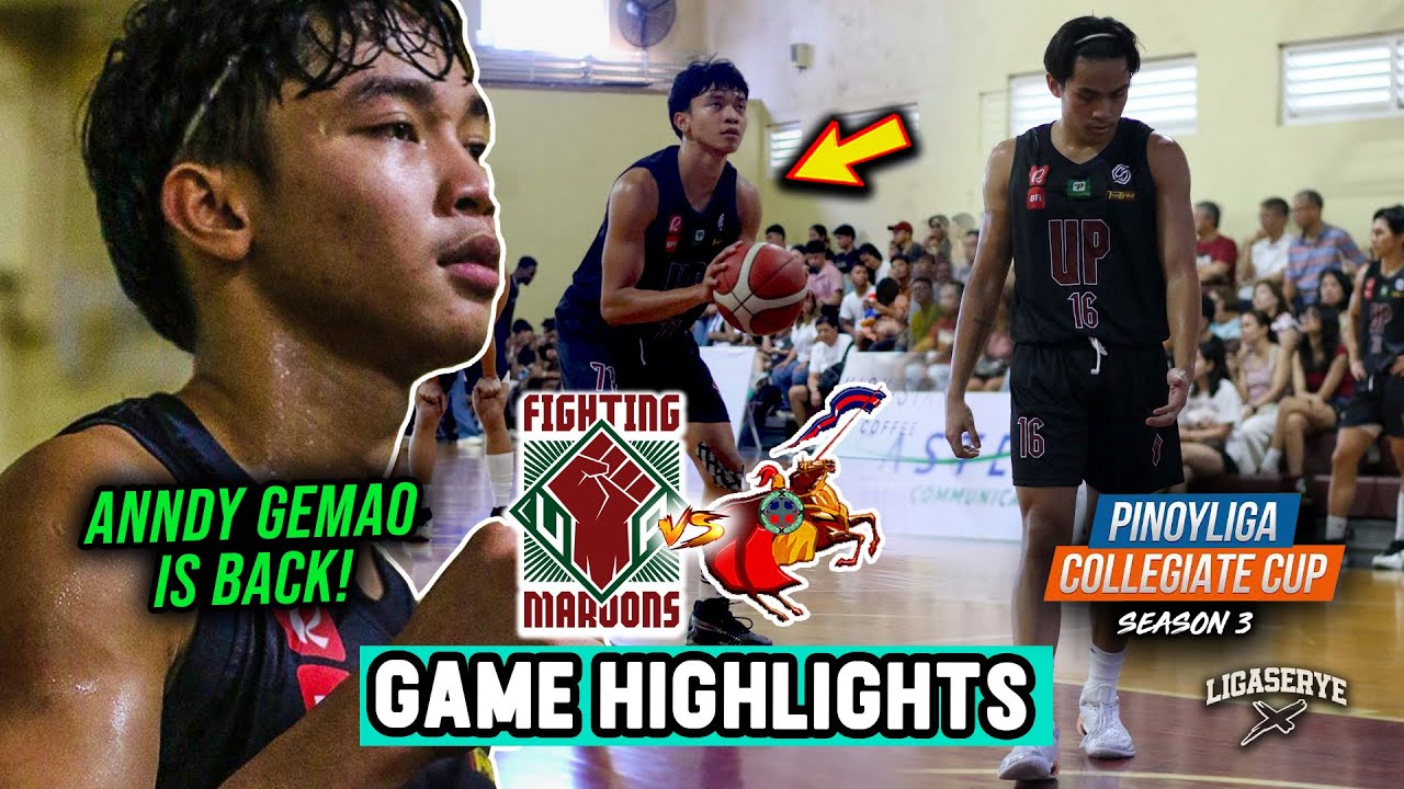 ANDY GEMAO PLAYING FOR UP FIGHTING MAROONS VS TITING MANALILI OF LETRAN KNIGHTS