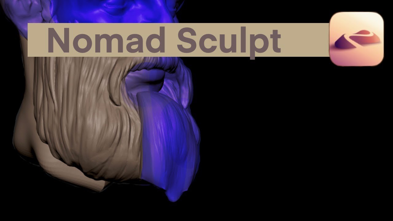 Nomad sculpt- facial hair sculpt with me - (Timelapse)