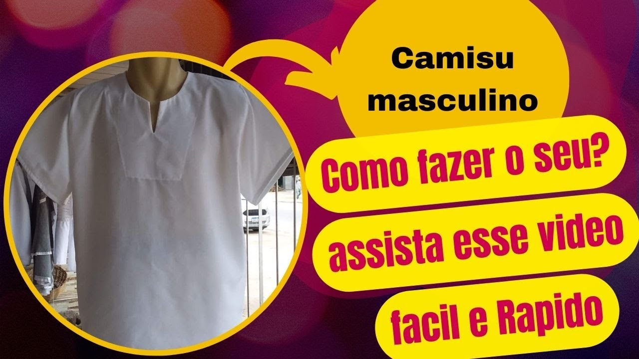Camisu masculino,simples e facil