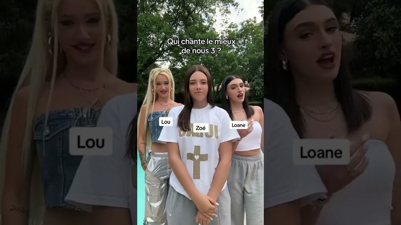 Qui a le mieux chant&eacute; de nous trois ? &hearts;️ d&eacute;sol&eacute; @anaisrobinoff pour ta musique 😭🙈