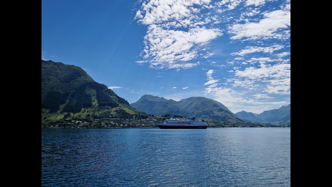 Bergen to Rosendal, Norway Ferry Trip (in clear sunny weather)