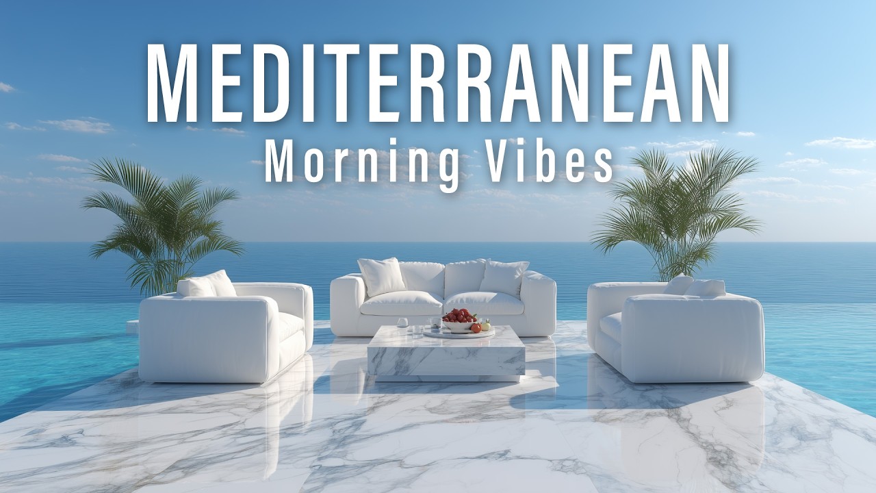 Mediterranean Morning Vibes 🤍 Luxury Marble Lounge for Coffee & Reading ☀️