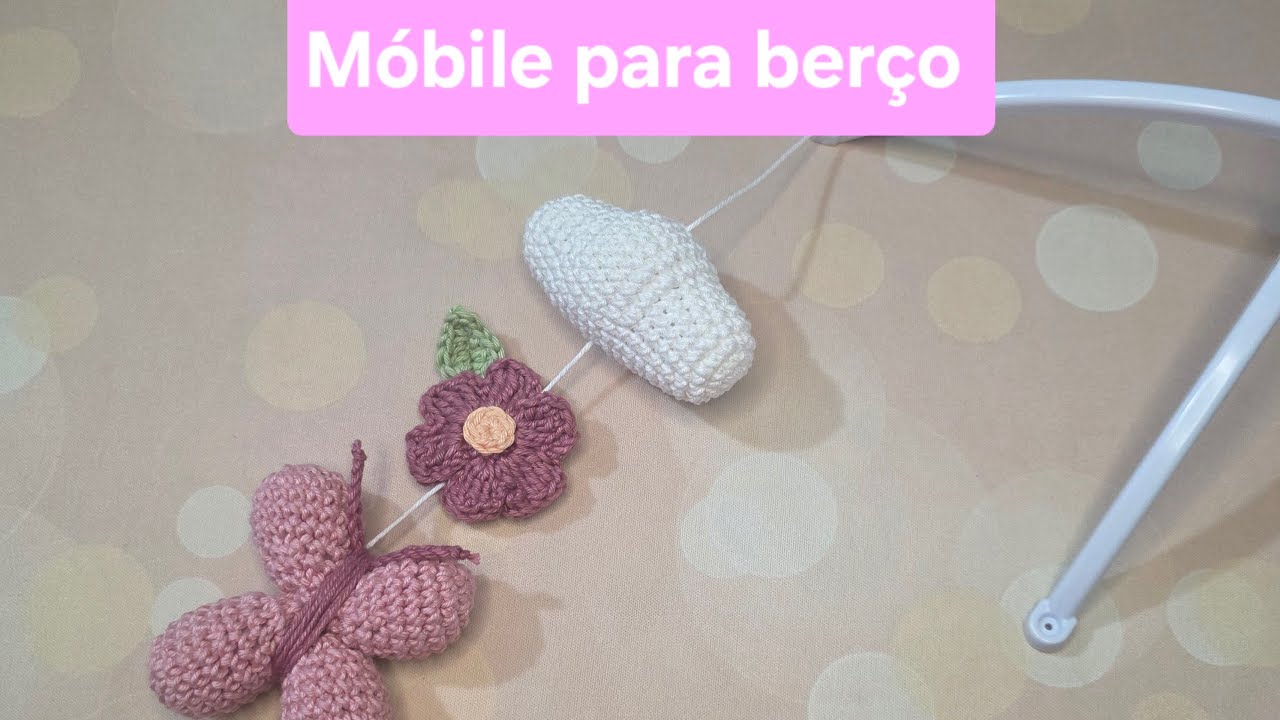 Ateliê Fabi Bia ao vivo! Móbile para berço bebê #crochê #croche #crochet #amigurumi #feitoamao