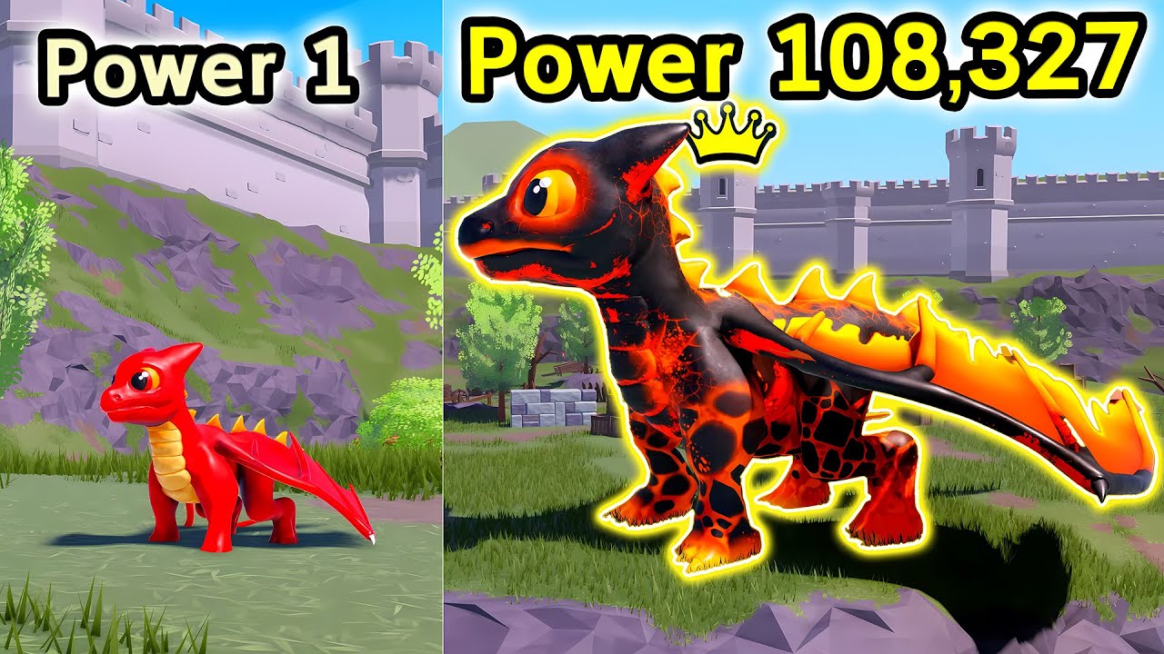 ผมกลายเป็นมังกรที่ตัวใหญ่ที่สุด Roblox Be a Dragon