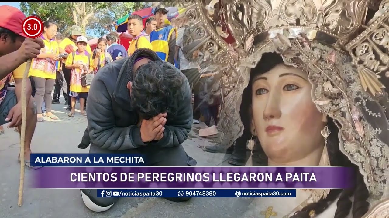 Paita: Miles de peregrinos llegaron a venerar a la Virgen de las Mercedes