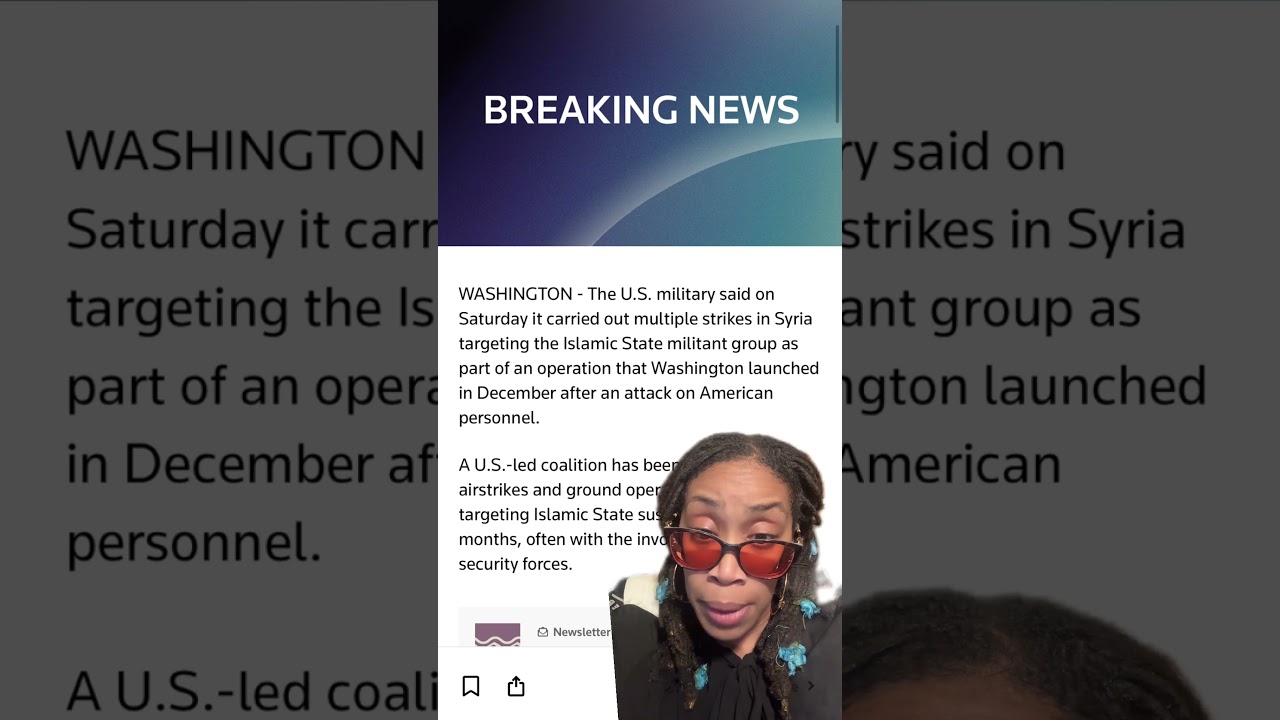 Breaking News: US strikes Syria my question is who authorized? 
