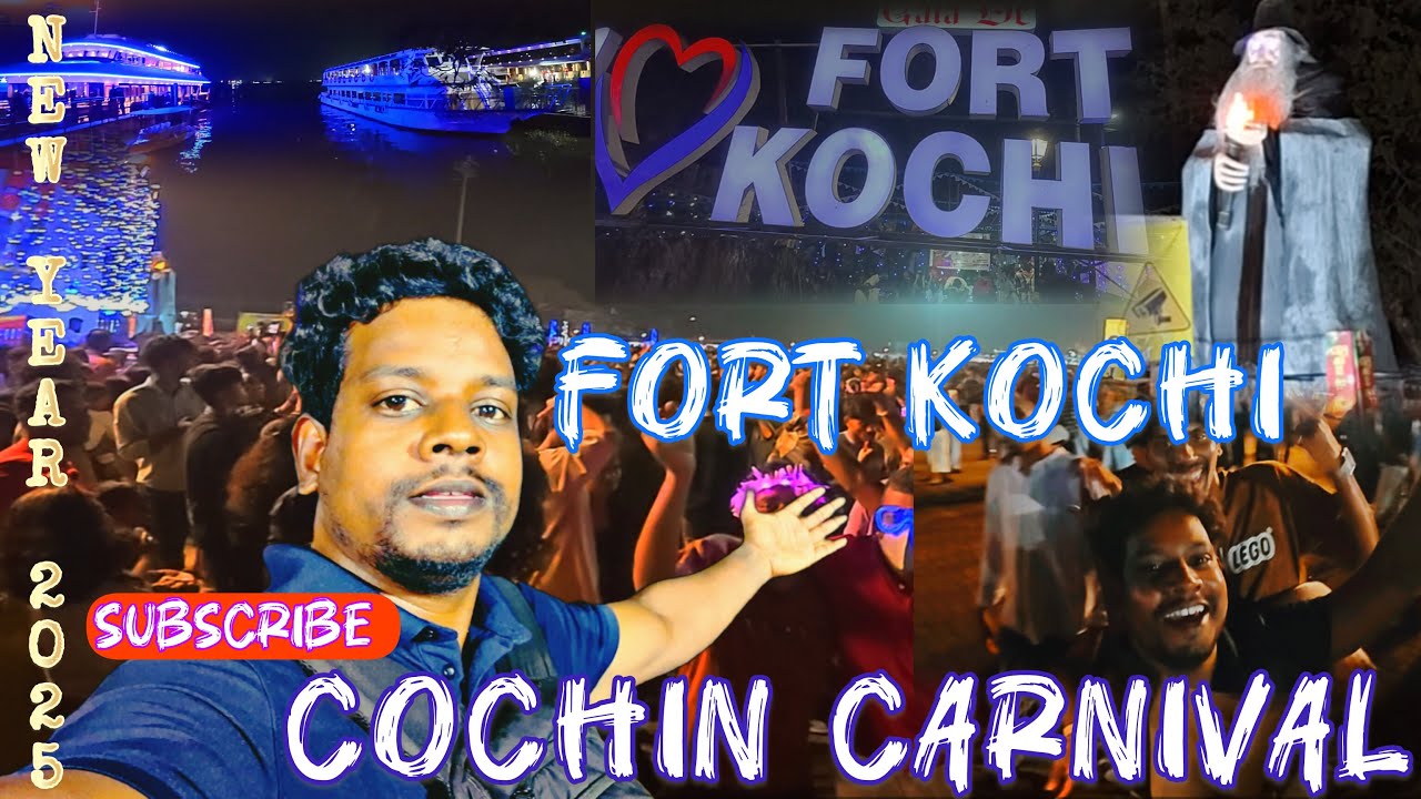 New Year Celebration in Kochi 2025 / Kochi Carnival 2025 /Fort kochi New year celebration/@vasukj24
