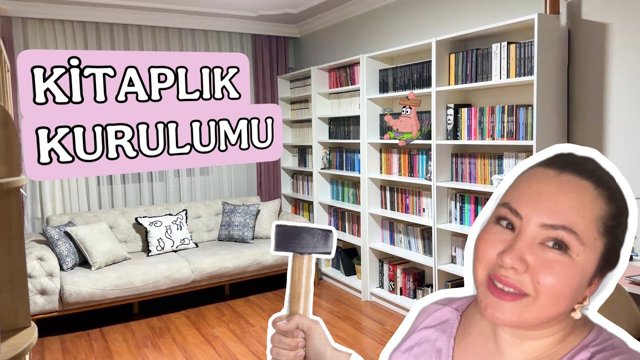 Kitaplık Kurulumu 🗄️🔨🧰📚// yine yeniden kitapları düzenliyoruz.