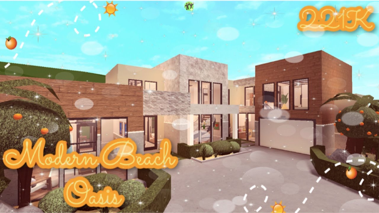 Roblox || Bloxburg: Modern Beach Oasis || House Build!