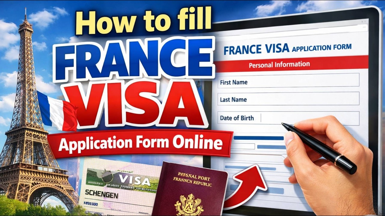 How to fill France Visa Application Form Online, France Visa Application Form #france