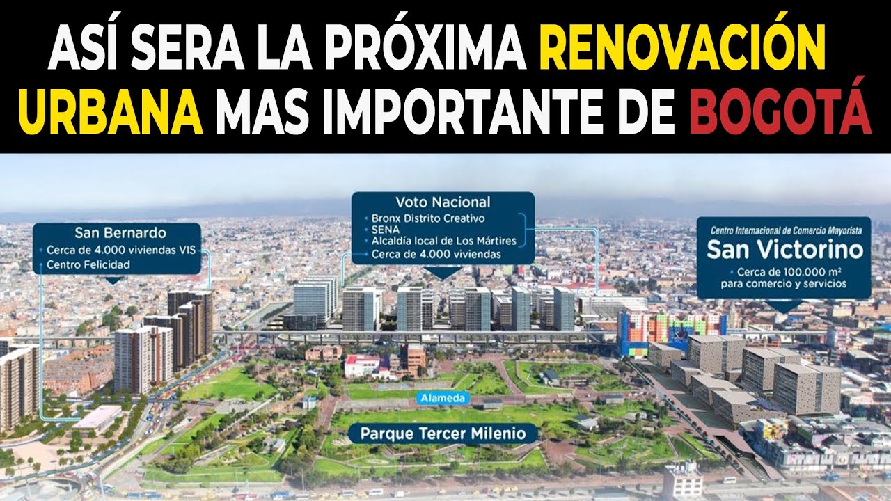 Así Sera La Próxima RENOVACIÓN URBANA Mas Importante De BOGOTÁ