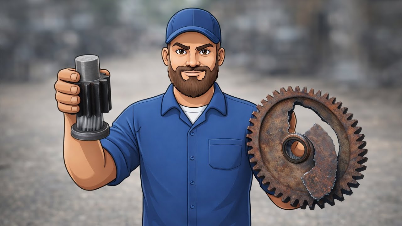 Broken Gear vs New Gear | Heavy Machine Gear Repair Explained