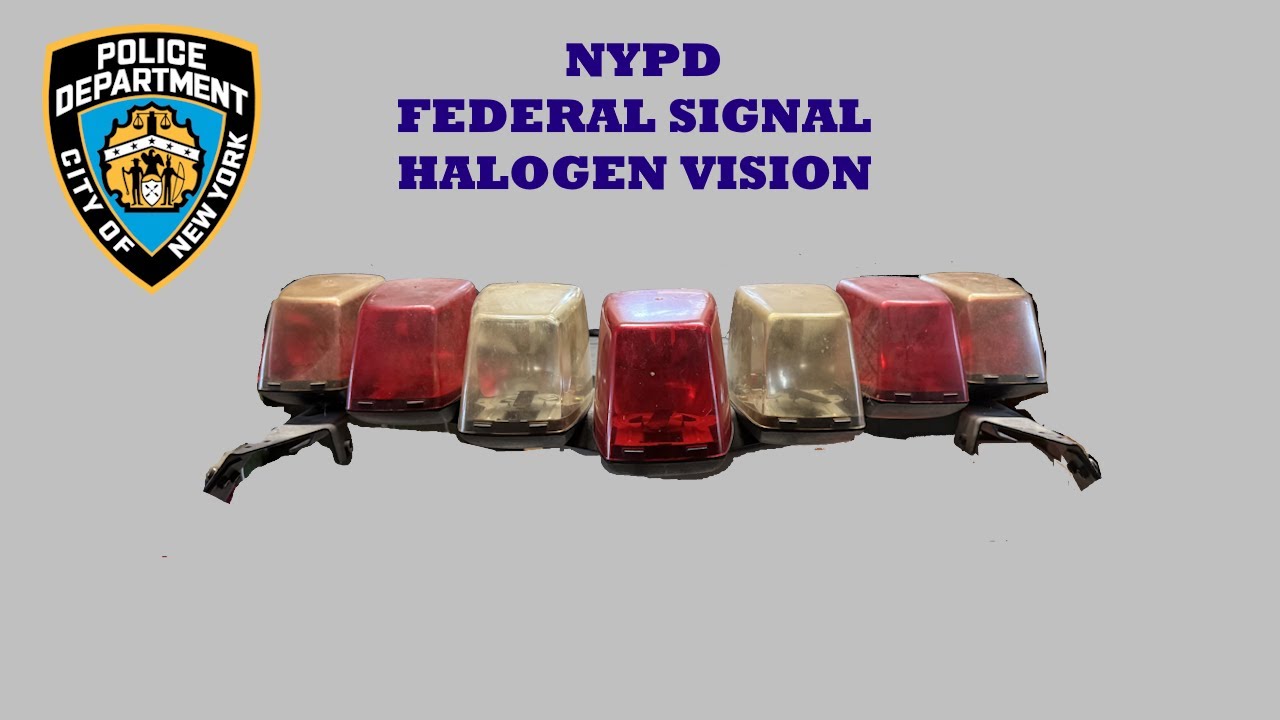 NYPD Federal Signal Vision History and Demo