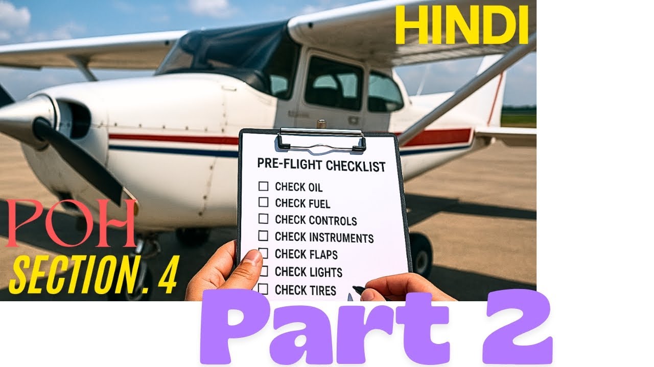 Cessna 172 POH in Hindi - Section 4 Part 2 | Technical Specific DGCA | dgca exam