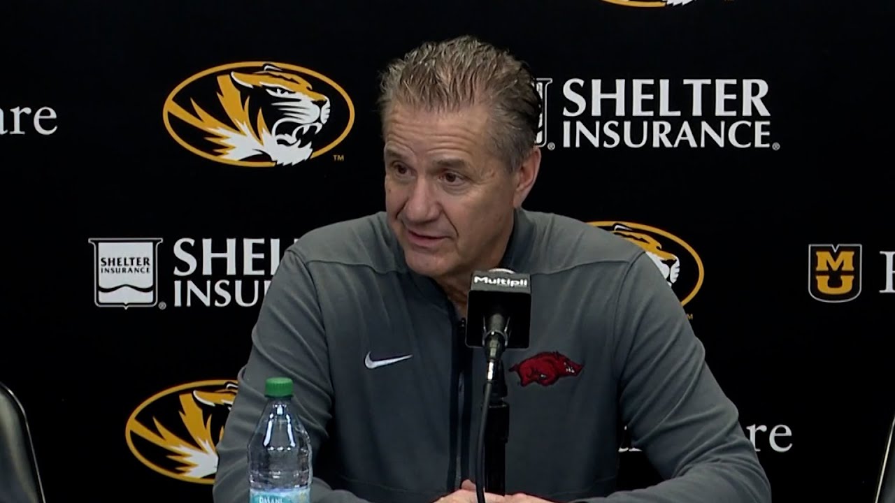 John Calipari after Arkansas' 88-84 overtime victory at Missouri