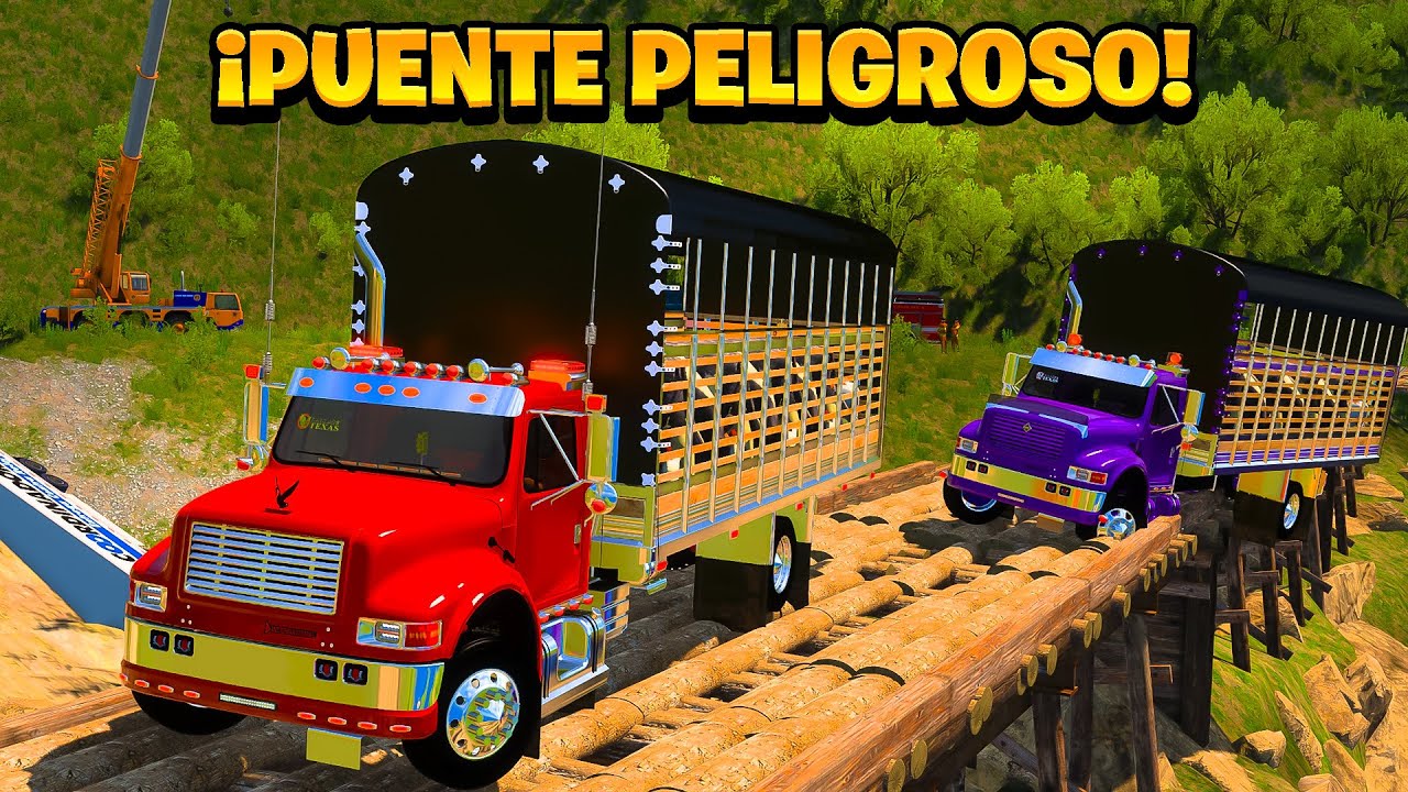 ¡Camioneros ATRAPADOS EN PUENTE DE MADERA! | American Truck Simulator