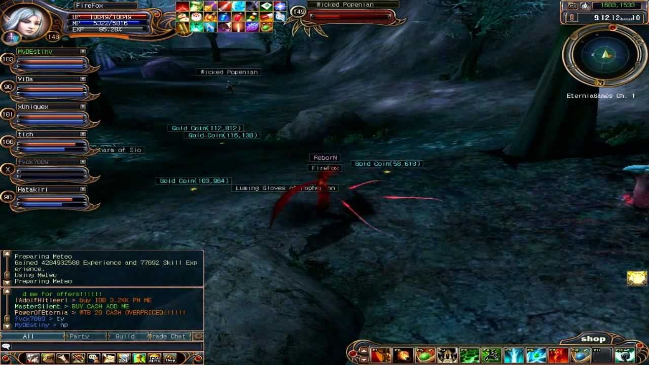 Last Chaos - FireFox Sorcerer Level Ups 115 to 165 - Eternia EP2
