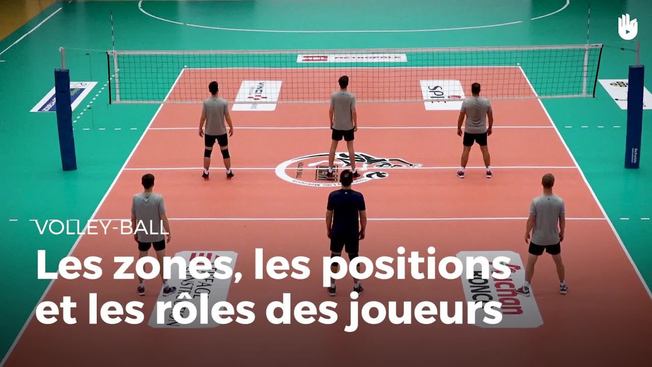 Connaître les zones, les positions et les rôles des joueurs | Volley-Ball