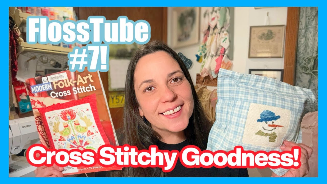 CROSS STITCH UPDATES! FULL FINISHES, Stitch Finishes, WIPs, HAUL From STITCHVILLE USA! FlossTube #7!