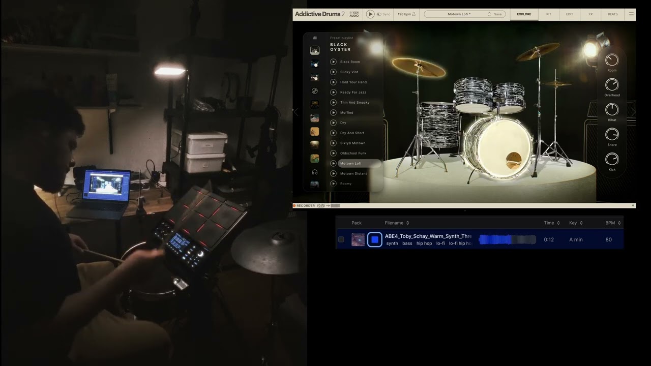 SPD-SX Pro + Addictive Drums 2