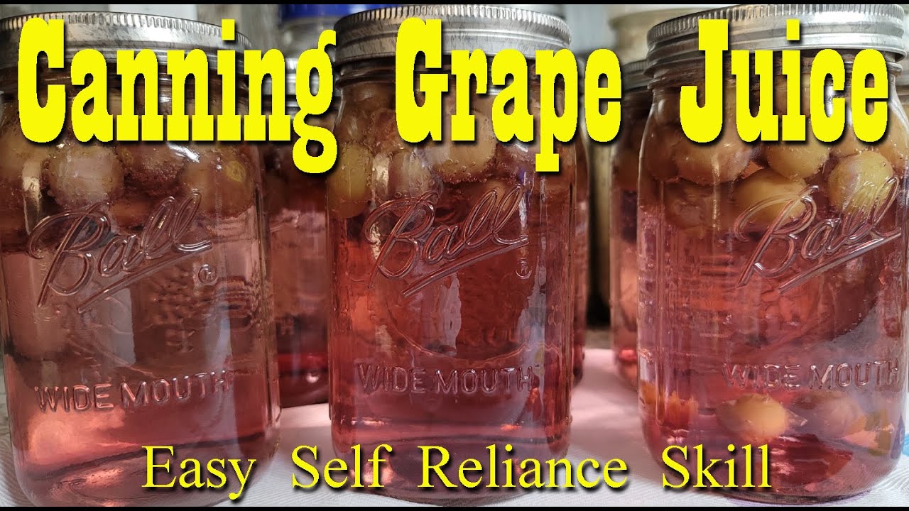 Simple 3 Ingredient Grape Juice ~ Water Bath Canning~ Self Reliance Skill