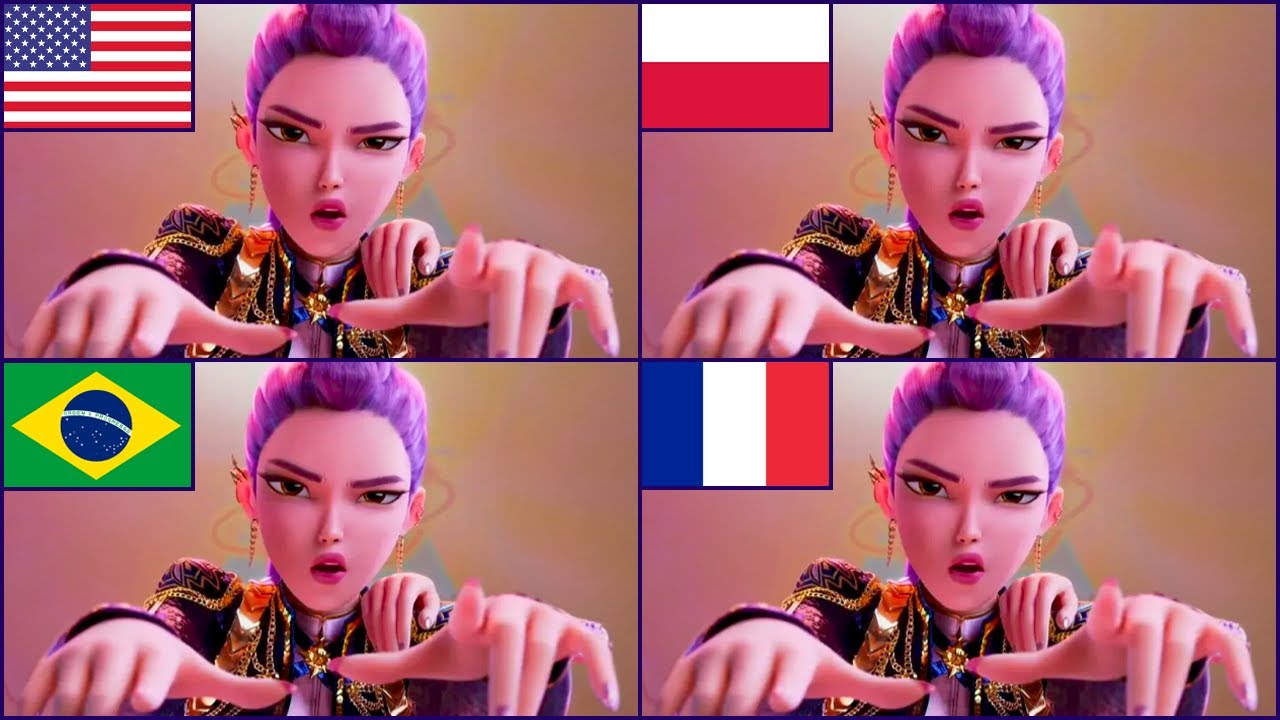 KPOP DEMON HUNTERS w RÓŻNYCH JĘZYKACH 🌏🤯🎶 Zgadnij, kto ŚPIEWA! 😍 Jinu, Rumi, Mira, Zoey