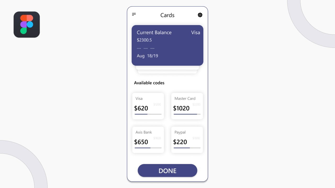 Current Account App Design in Figma | Mobile App Design | Financial Design in Figma | Figma Tutorial
