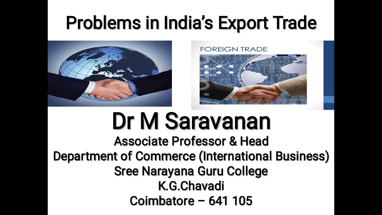 Major Problems in India's Export Sector