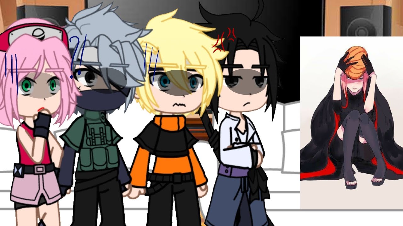 Реакция Наруто на АУ!Сакуру|My Au|Команда семь|Original react to au|Naruto|React|Gacha club|Чит.Опис