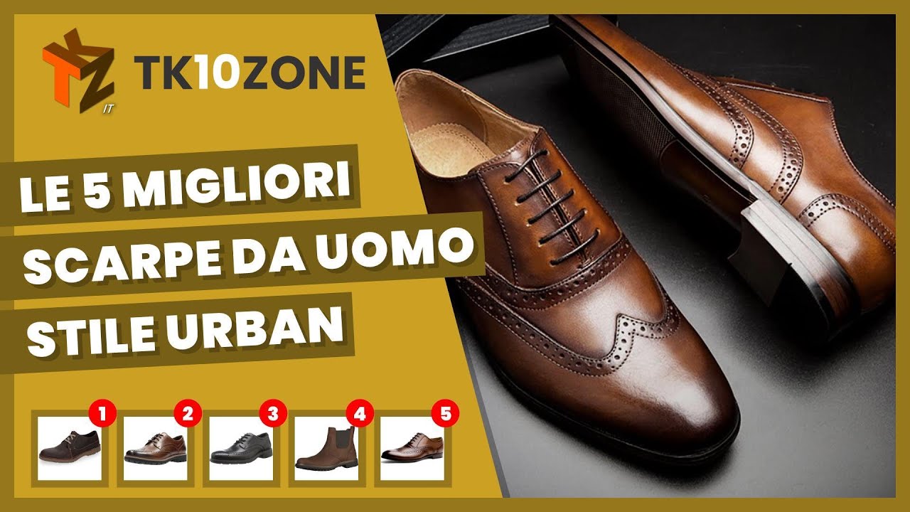 Le 5 migliori scarpe da uomo stile urban