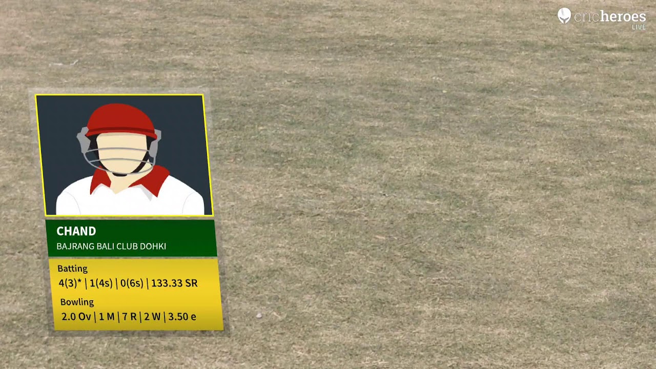 Dohka B Chandvir vs Bajrang Bali Club Dohki live cricket match | ch.sube Singh memorial cup Dohka h