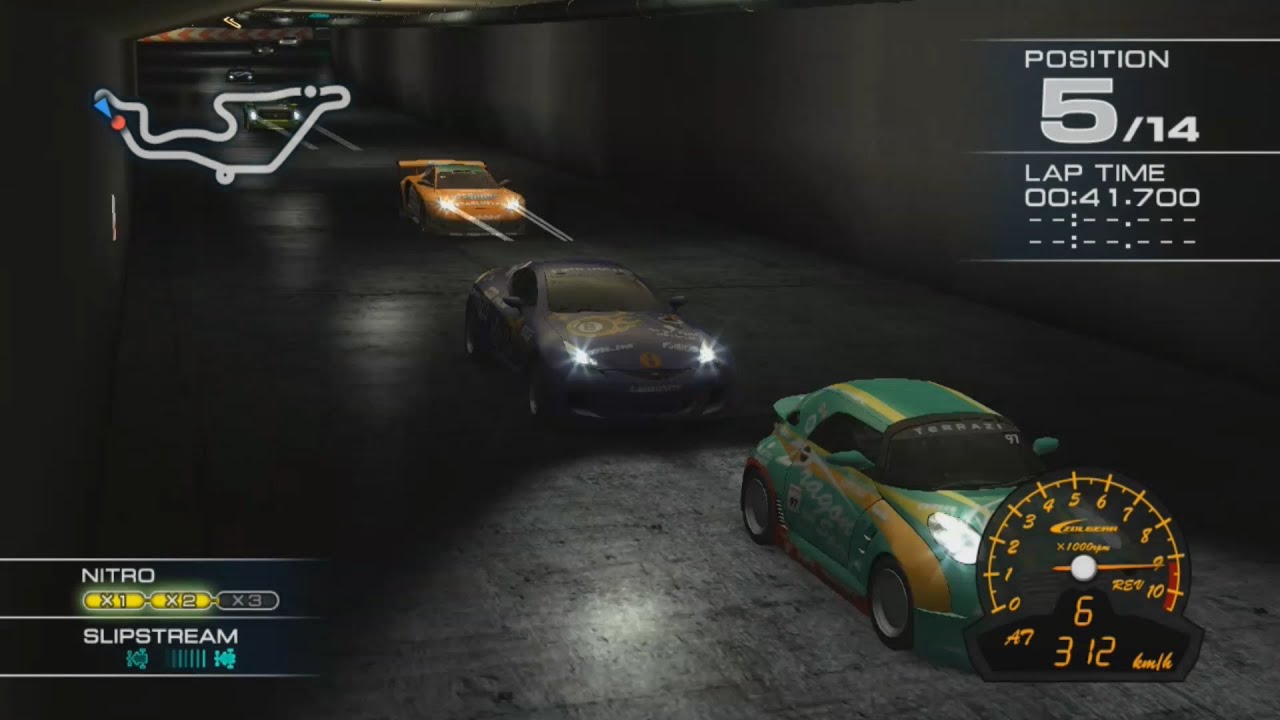 Ridge Racer 7 Maker's Trial ROLLING THUNDER with Jujak at Crossbay Tunnel R [Spectator view]