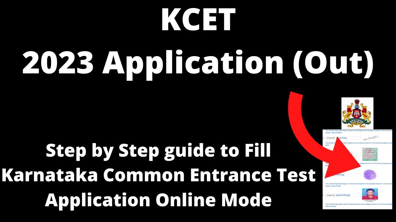 KCET 2023 Application Form (Started)- How to Fill KCET Application Form Online Mode