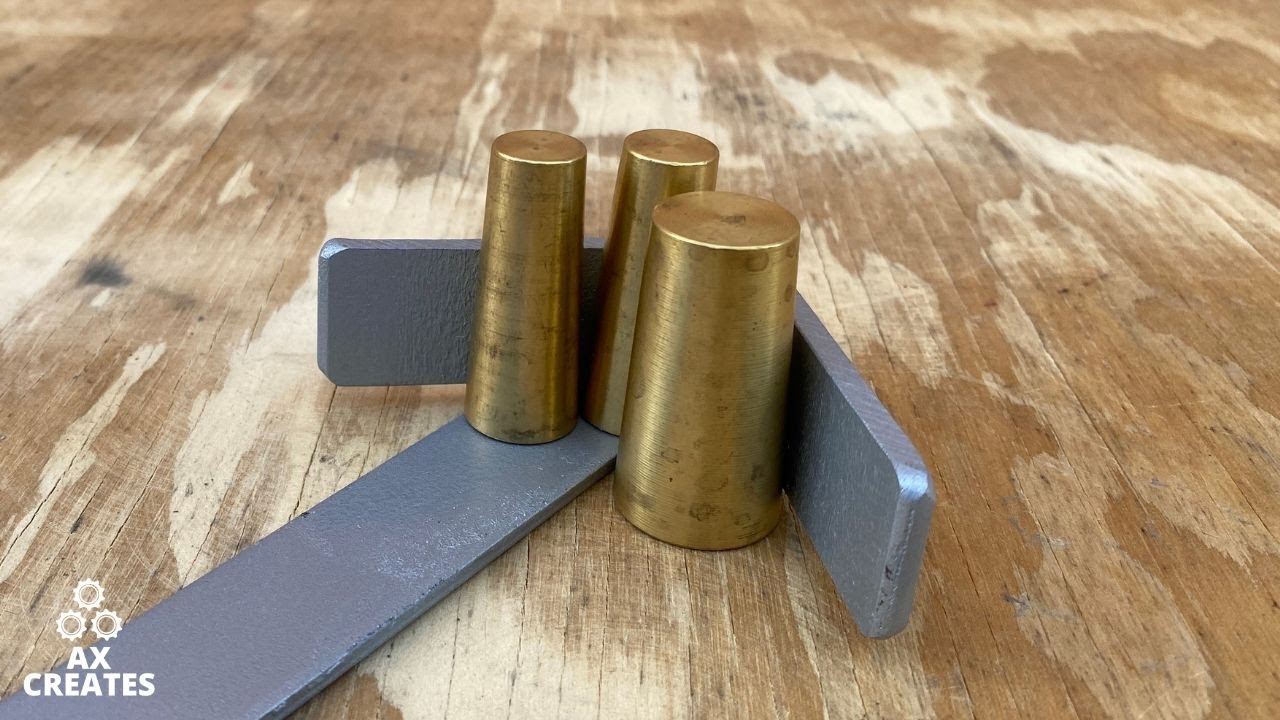 CHECK OUT THESE TOOLS!!  HOMEMADE BRASS HAMMER & CENTER FINDER!!