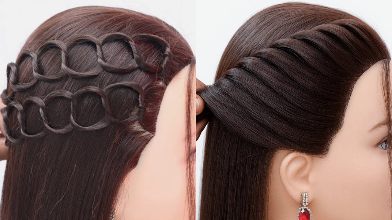 Top Easy & Different Hairstyle Tutorial | Beautiful hairstyle | Hairstyle for birthday girl