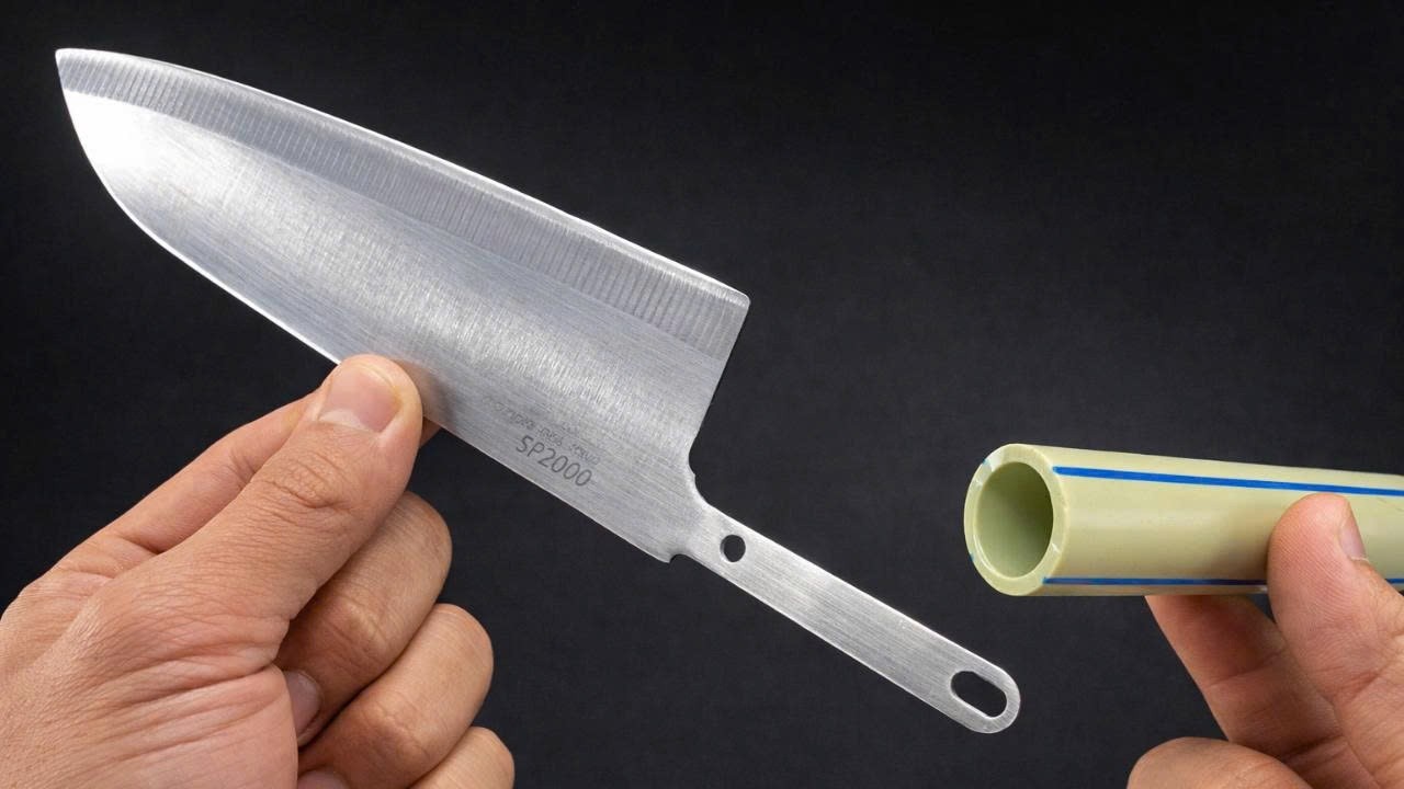 Don’t Throw Away a Broken Knife! Make a PVC Knife Handle and See What Happens 😲