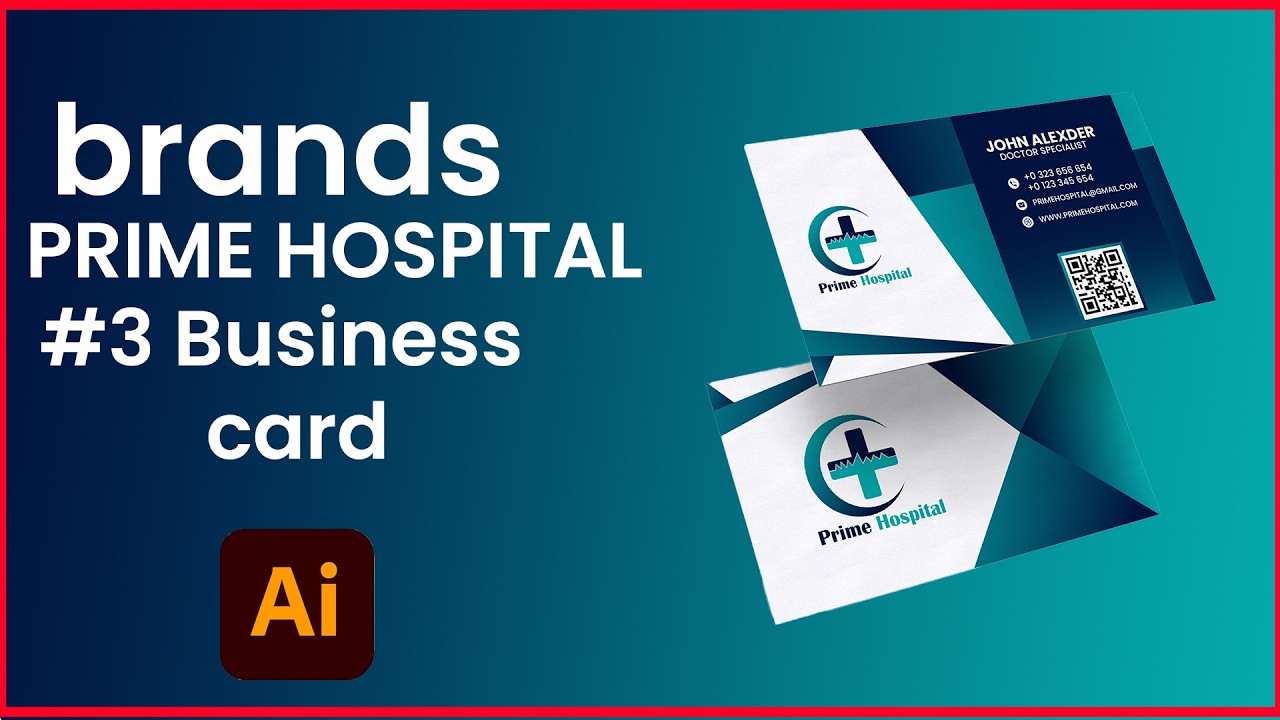 business card hospital brands adobe illustrator #04 || sidee loo sameeya business card hospital