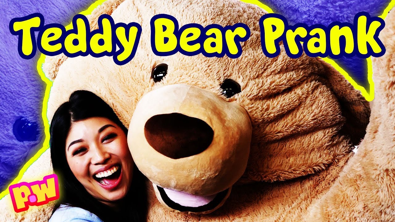 FUNNY PRANK in Teddy Bear costume! How to Prank Your Friends Scare Prank ~ pocket.watch