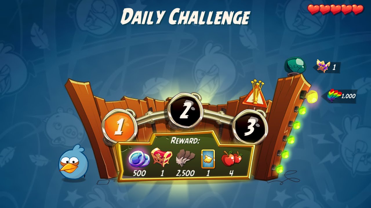 DC 4-5-6 Rooms - No Red,Blues,Chuck,Matilda,Hal - Daily Challenge, Angry Birds 2