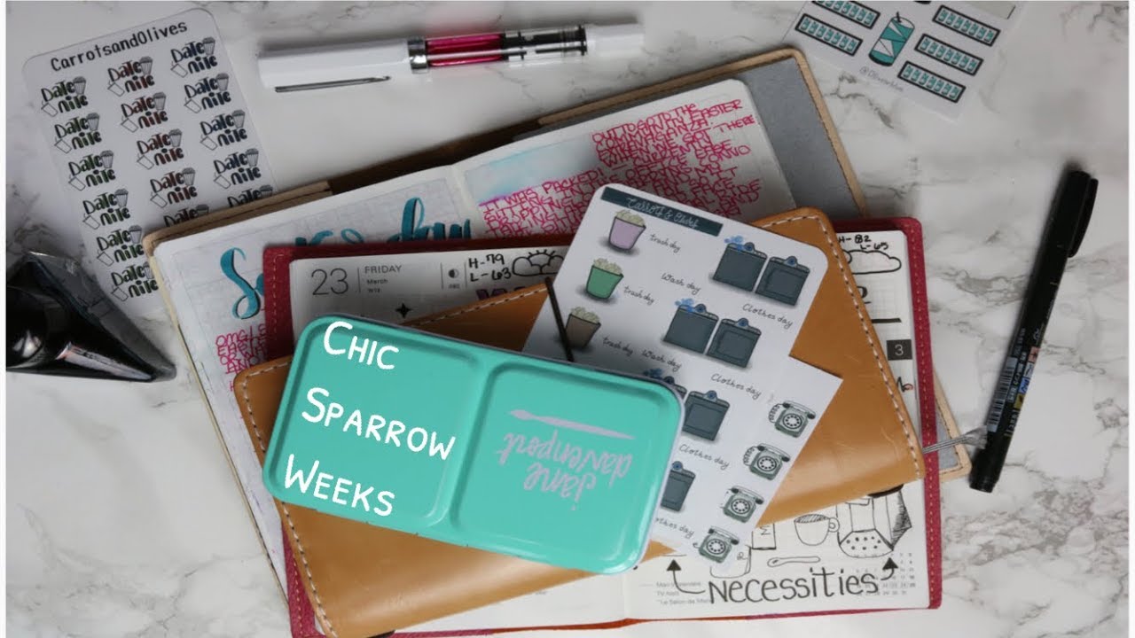 Chic Sparrow Cover| Hobonichi Weeks Set up