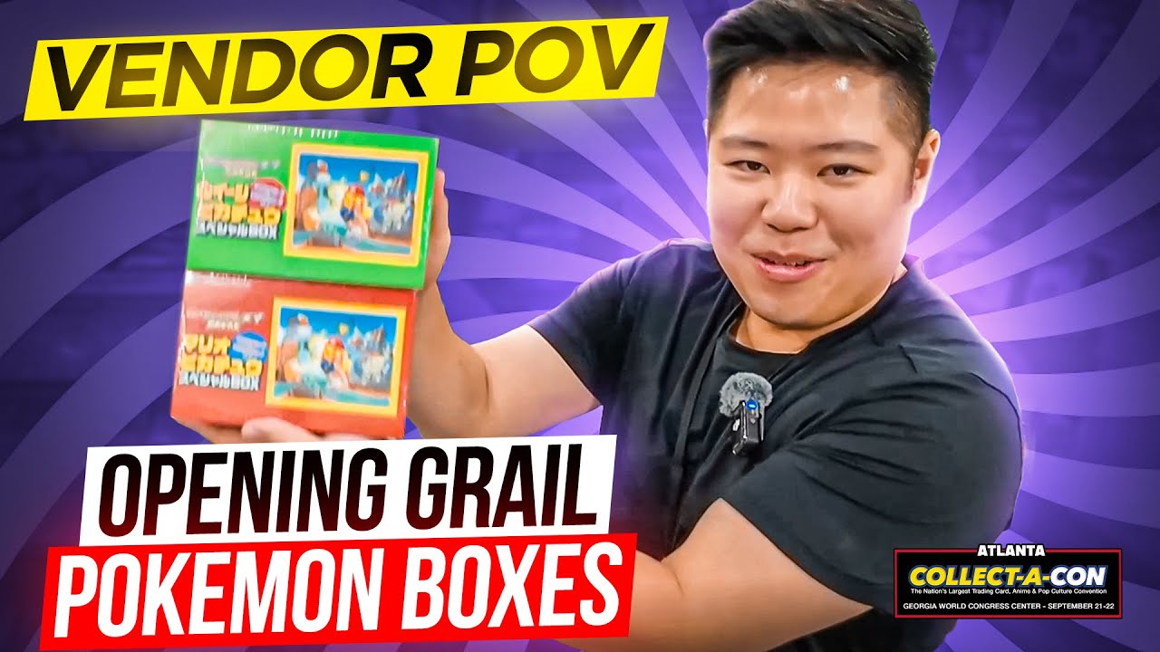 I Opened $15,000 PONCHO PIKACHU BOXES! | Collect A Con ATL Vendor POV
