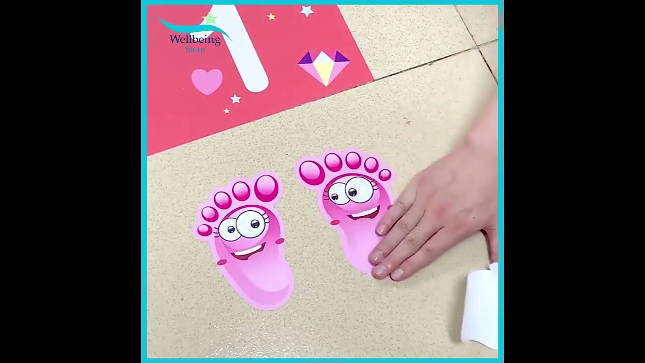 Fussboden Sticker f&uuml;rs Kinderzimmer / Spiel-Aufkleber f&uuml;r den Boden