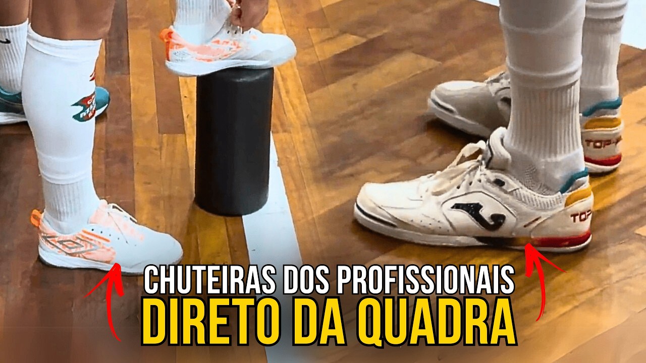 QUAL OS TÊNIS MAIS USADOS PELOS JOGADORES FUTSAL? Descubra agora 😱