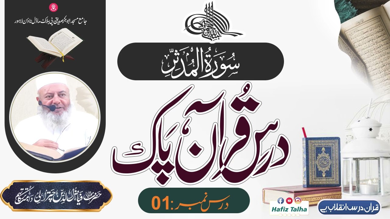 Surah Al Muddathir  No:1-| Hazrat  Malulana Faya Zu Din Chatrali Sb