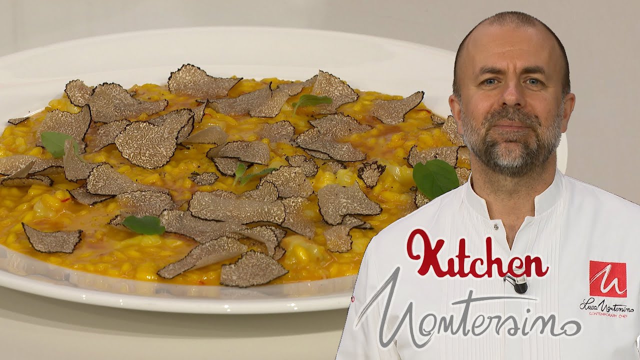 Kitchen Montersino - Risotto allo zafferano con crostacei e tartufo nero