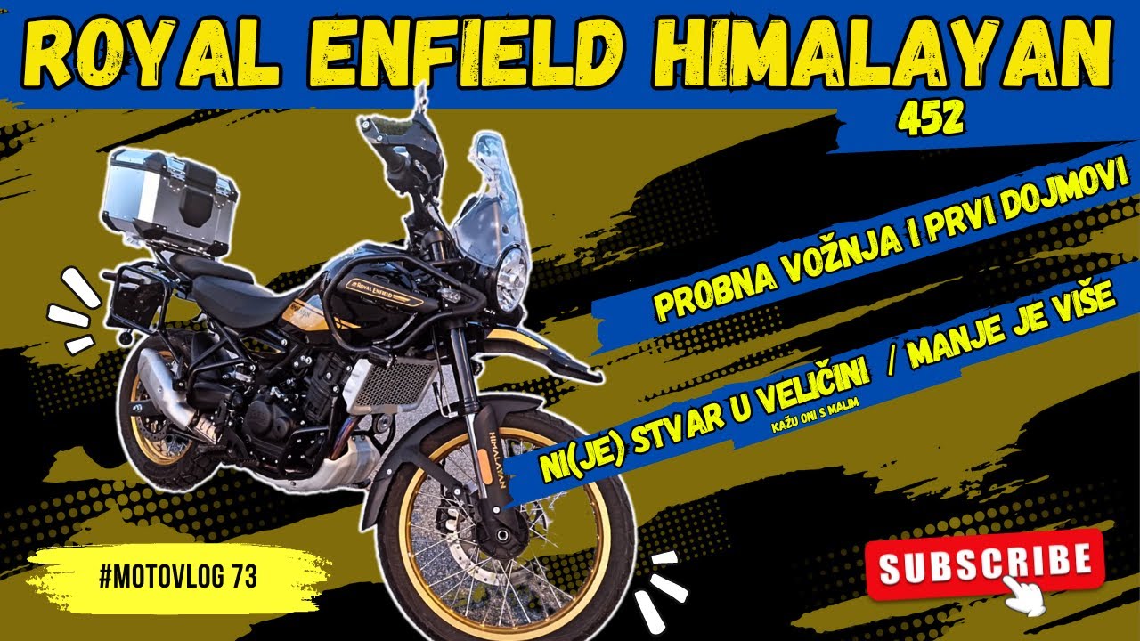 Royal Enfield Himalayan 450 / Probna vožnja i dojmovi / #motovlog 73