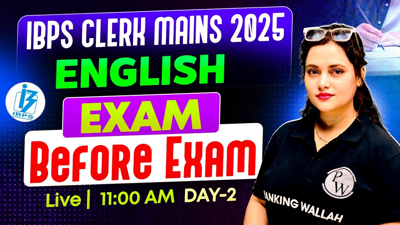 IBPS Clerk Mains English | Exam Before Exam | IBPS Clerk Mains Expected Paper -2 | by Rupam Ma'am