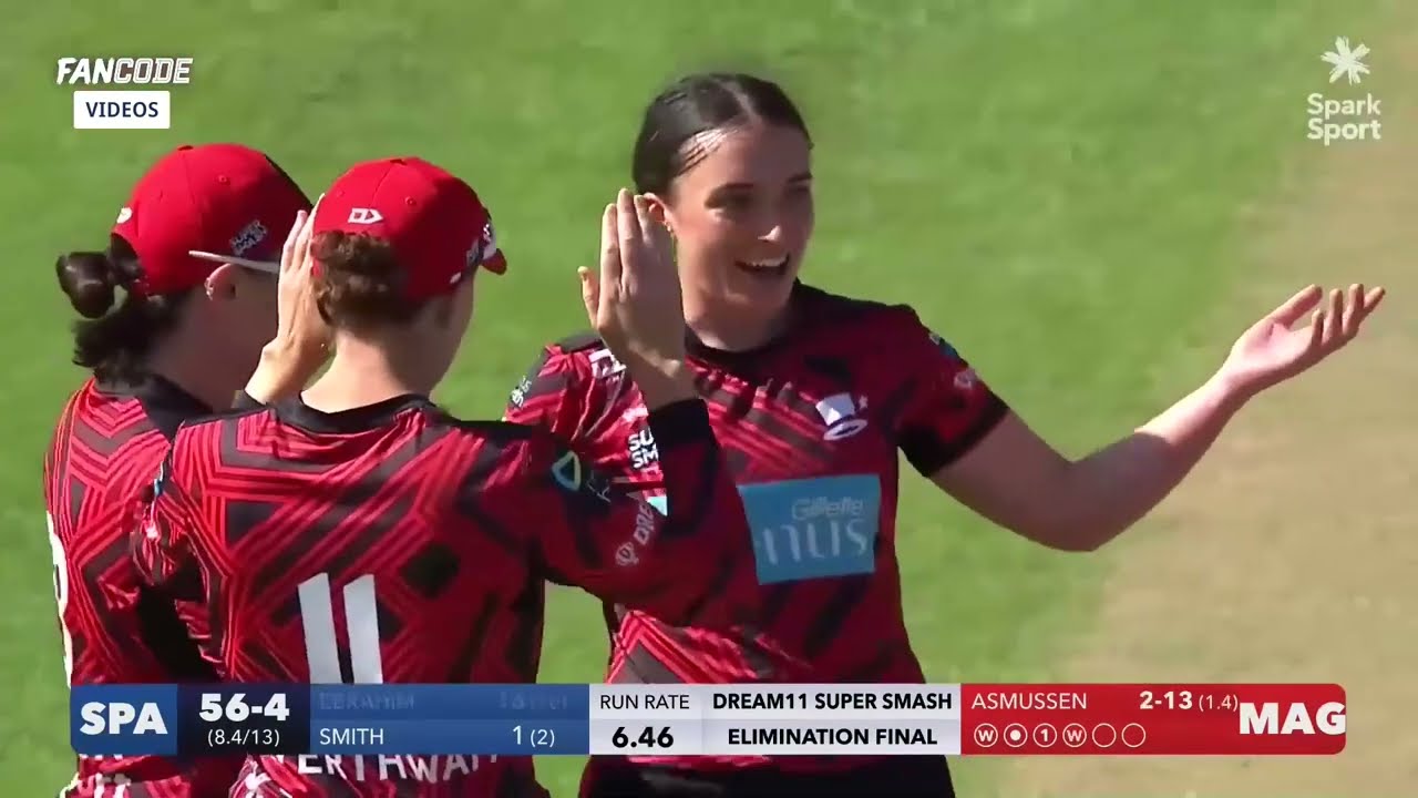Dream11 Super Smash Women's 2022 | Otago Sparks Vs Canterbury Magicians Eliminator | HGLS on FanCode
