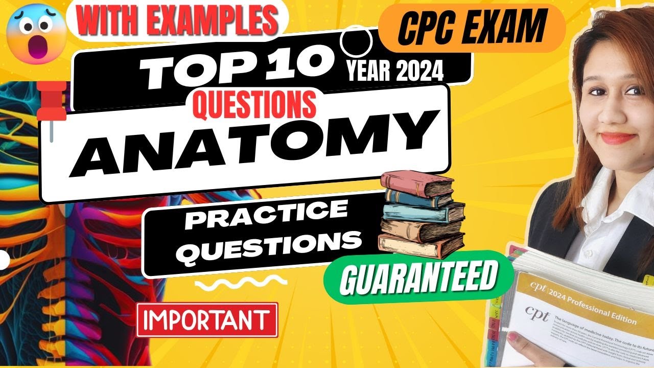 Anatomy Important CPC Exam Questions 2024 | Medical Coding